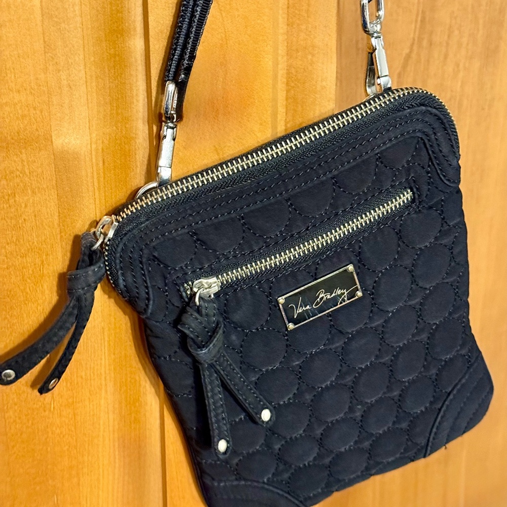 Vera Bradley Black Quilted Crossbody Bag
